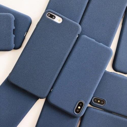 Navy blue Matte Phone Case For Samsung galaxy A10 A20 A20E A30 A40 A50 A70 S A01 A02 S A11 A21 A31 A41 Silicone TPU Back Cover
