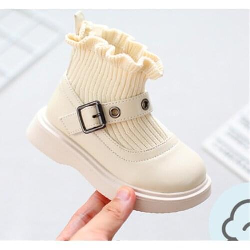 New Baby Toddler Leather Shoes Children Breathable Comfortable Flats Girls Princess Casual Soft Bottom Moccasins Kids 03A
