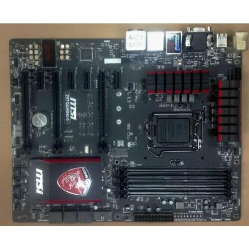Original motherboard for MSI Z97 GAMING 5 LGA 1150 DDR3 HDMI VGA DVI USB3.0 32GB Z97 Desktop motherboard Free shipping
