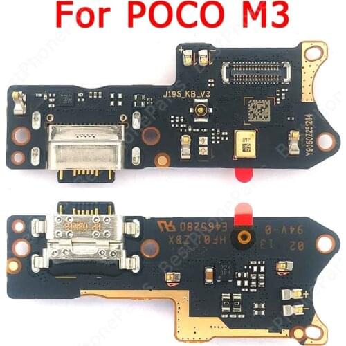Original Usb Charge Board For Xiaomi Mi Poco M3 Charging Port Pcb Dock Connector Flex Cable Ribbon Socket Plate Spare Parts
