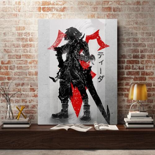 Tidus FFX fanart manga Poster Canvas Wall Art Decoration prints for living Kid Children room Home bedroom decor painting