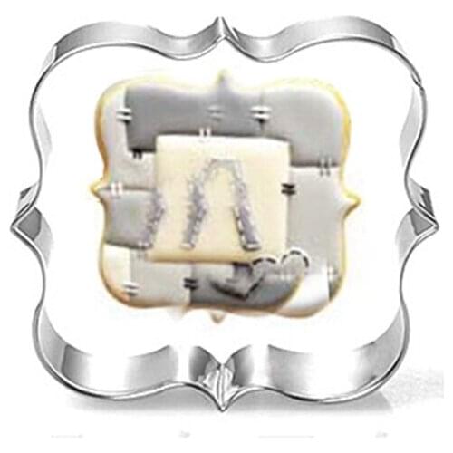 Frame Cookie Press Stainless Steel Cookies Cutter Tools Ring Baking Tools For Cakes Mousse Kitchen Toys Wholesale Biscuits Stamp