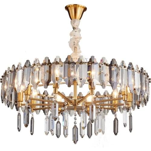 Luxury Crystal Chandelier Living Room Light Postmodern LED Decorative Light Restaurant Villa Designer Light
