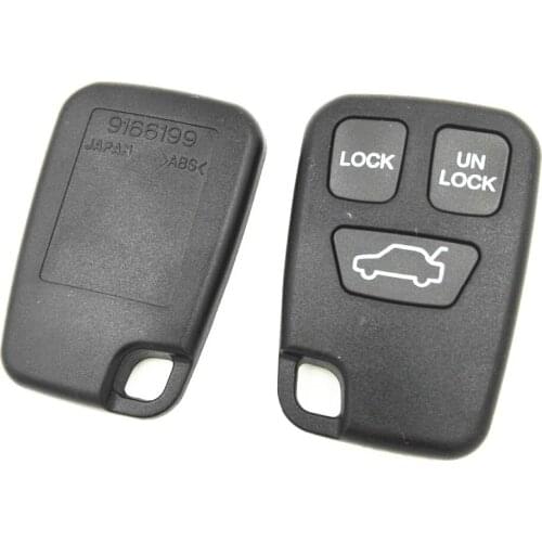 3 BUTTONS Replacement Car Key Blank For VOLVO S70 V70 C70 S40 V40 98-05 Remote Case Cover Fob Key Shell
