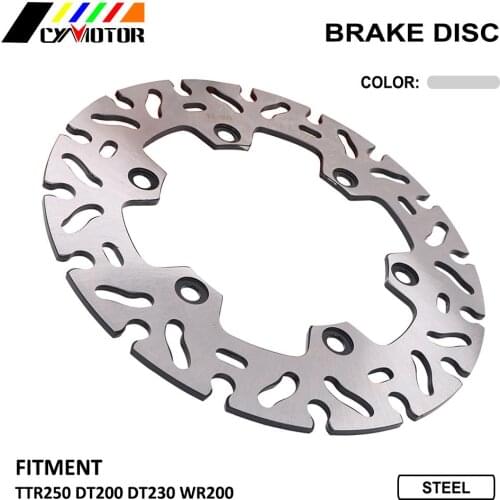 Motorcycle Stainless Steel Rear Brake Disc For Yamaha TTR250 DT200 DT230 WR200 TTR DT WR 200 230 250 Outer 220mm Inside 115mm