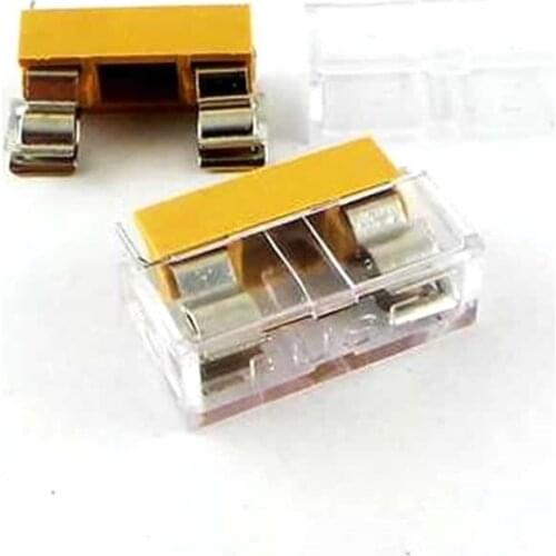10pcs/lot 5*20mm Fuse Holder BoxBase with Transparent Cover