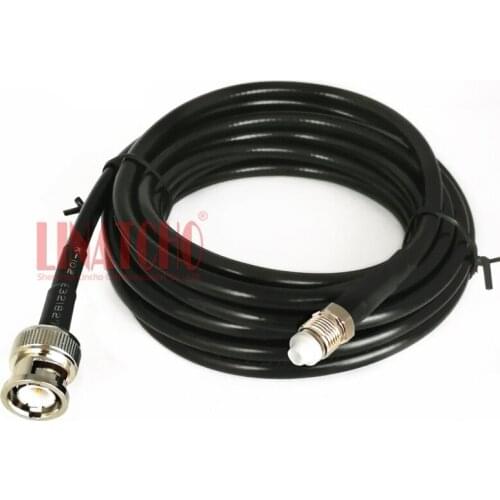 3 Meters RF Coaxial RG58U FME Female Jack to BNC Male Plug Connector Radio Antenna Extension Cable