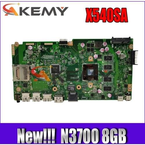 Akemy New!!! X540SA Motherboard For ASUS VivoBook X540SA X540S F540S Laptop Motherboard Tested 100% Mainboard W/ N3700 8GB RAM