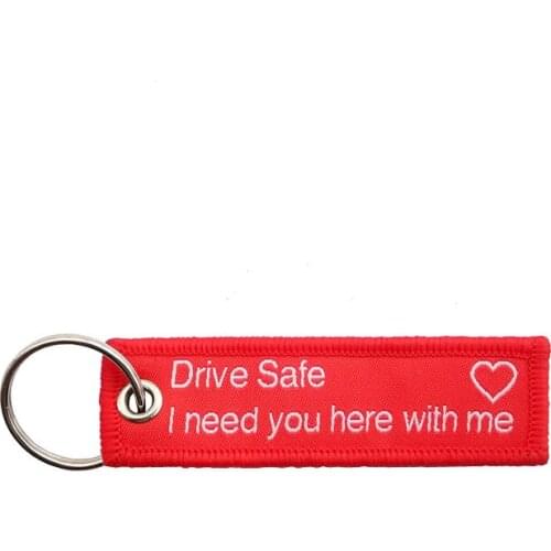Drive Safe Keychain I need you here with me 7.7*2cm KISS ME BEFORE FLIGHT Keychain Aviation label CREW Pendant women men Outdoor