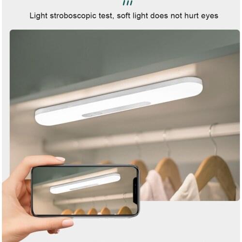 Household LED Sensor Night Light Warm Light/White Light USB Rechargeable As Hallway Lamp Wardrobe Lamp Night Light