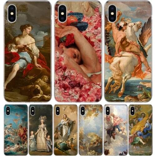 The Creation of Adam Art Cover Phone Case For Iphone 11 12 Mini Pro 7 6 X 8 6S Plus XS MAX + XR 5S SE 10 9 Art TPU Coque Capa Sh