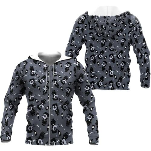 JUMEAST Autumn Spring Round Neck 3D Printed Men Soft Zipper Hoodies Men Oversize 3D Zipper Hoodies Dark Color for Men S-7XL