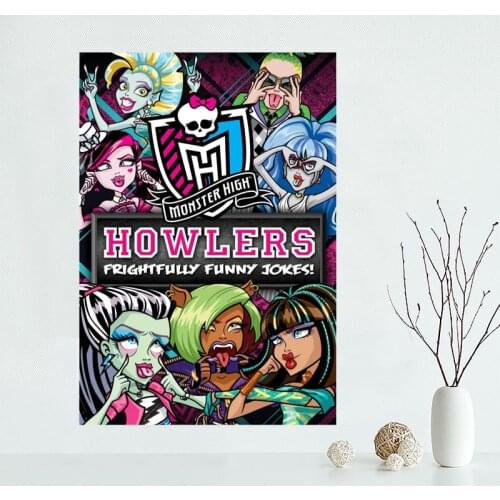 Nice Custom Monster High Canvas Poster Print painting Art Wall Silk Poster cloth print Fabric Poster