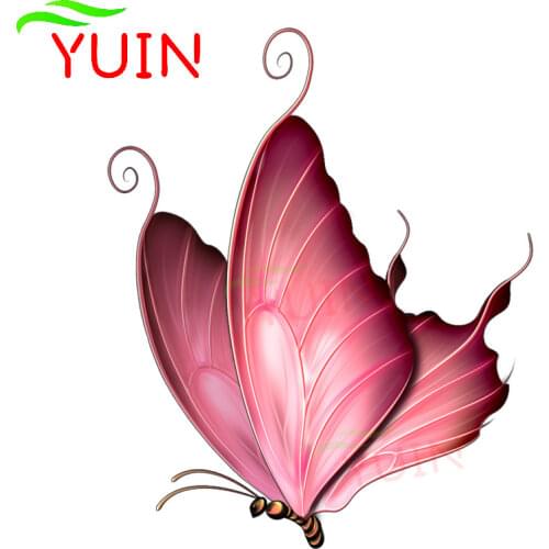 Cartoon Dreamy Butterfly Car Sticker Fashion Graphic Decoration Accessories PVC Motorcycle Waterproof High Quality Decal 16*13cm