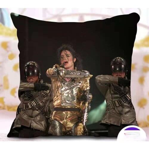 Michael Jackson Pillowcase Pretty Scholar Yu Lexuan Same Photo Poster Cushion Cover Star Surrounding Souvenir Home Decor Throw