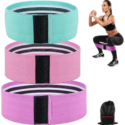 Non Slip Booty Resistance Bands for Legs and Butt, Workout Bands Exercise Bands Glute Bands for Women, 3 Pack