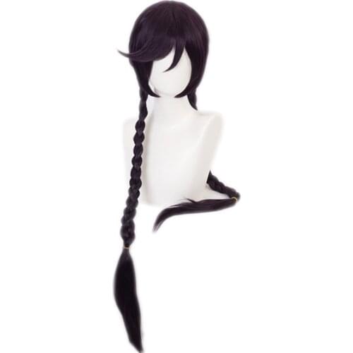 100cm Danganronpa: Trigger Happy Havoc Cosplay Touko Fukawa Role Playing Wigs Halloween Cosplay Black Color Long Wig