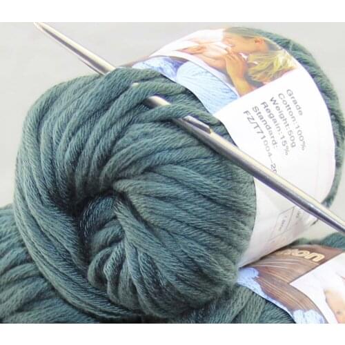 LOT Color optional 1 BallsX50g Special Thick Worsted 100% Cotton Knitting Yarn 422-19