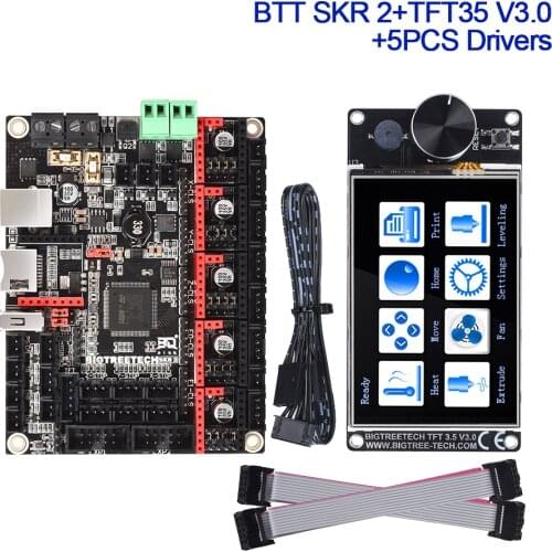 BIGTREETECH BTT SKR 2 Control Board TFT35 V3.0 +TMC2209 TMC2208 UART 3D Printer Parts CR10 Ender3 Upgrade SKR V1.4 Turbo MINI E3