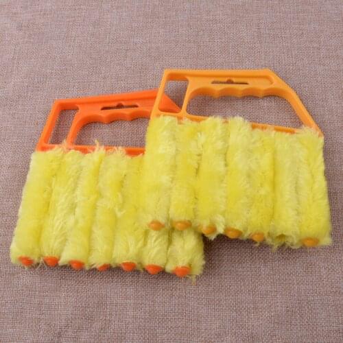 PP Microfibre 15x13 cm Mini Blind Blade Duster Brush Cleaner Washable Cleaning Cloth For Window Doors Vent Hole Air Conditioner