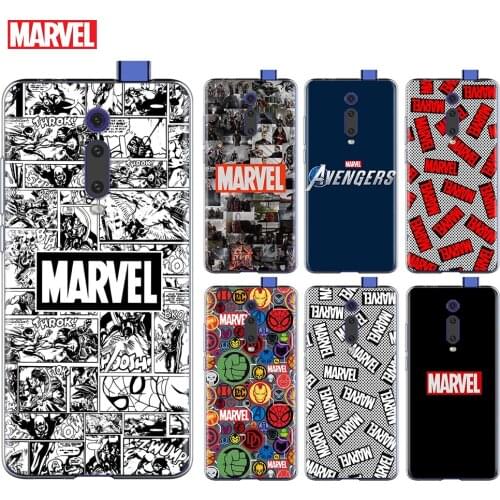 Marvel Logo Avengers For Xiaomi Redmi 9I 9T 9A 9C 9 Prime 8A 8 7A 7 6A 6 5 5A 4X PRO Plus Transparent Soft Phone Case