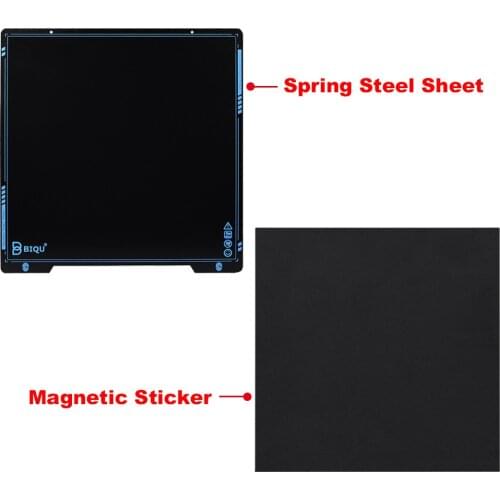 BIQU SSS B1 Super Spring Steel Sheet+Flex Magnetic Sticker Heatbed PEI 220x220 310x310 3D Printer Parts For ender3 upgrade CR10