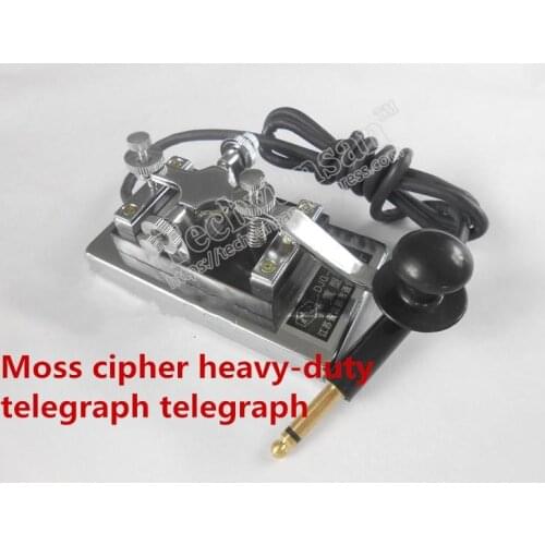 Takagism game props Military room escape room movie props shortwave radio CW Morse telegraph key K4 K-4 heavy key