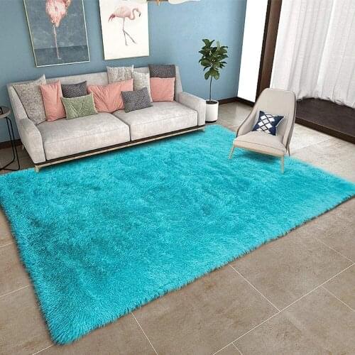Modern Large Soft Fluffy Shaggy Area Rug Bedroom Living Room Carpet Rectangle Non-Slip Plush Fuzzy Carpet for Dorm Nursery Kids
