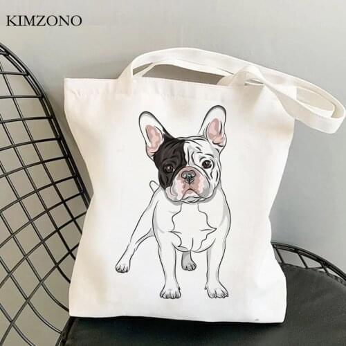 French Bulldog shopping bag recycle bag bolso reusable tote bag string bolsas reutilizables bolsa compra reciclaje sacolas