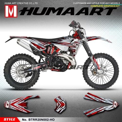 HUMAART MX Decals Dirt Bike Décor Vinyl Stickers Graphics for Beta RR 125 250 300 350 390 430 480 2020 2021