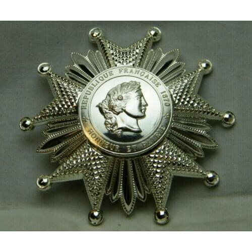WW1 WWI French Legion of Honor Breast Star in Silver MEDAL BADGE 5605101
