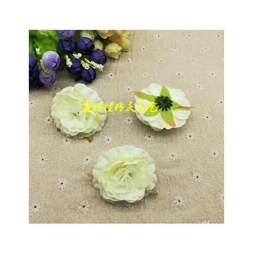 05Home &wedding decoration artificial flowers Silk Flower Imitated Flower Decoration Chrysanthemum Rose Head Mori Handmade 6cm
