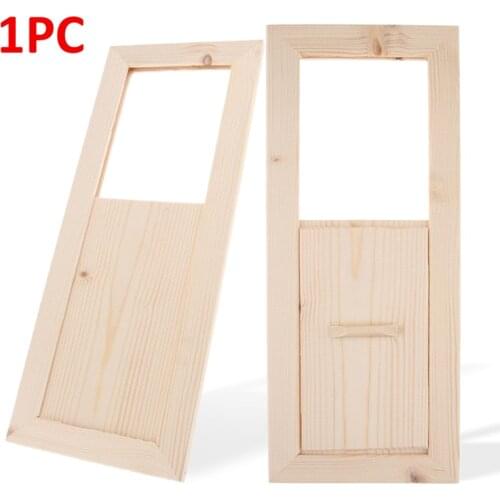 1Pc New Durable Adjustable Air Gap Wooden Ventilation Flap Ventilation Slide Exhaust Air Slide Vent Sauna Room Accessories