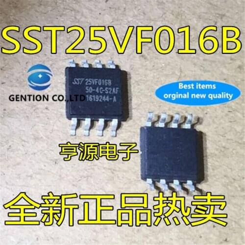 10Pcs SST25VF016B-50-4C-S2AF SST25VF016B SOP8 16MB 50MHZ in stock 100% new and original