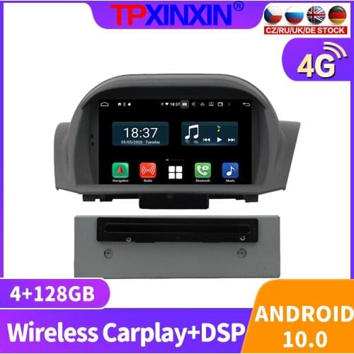128GB Android 10.0 For Ford Fiesta 2013 - 2017 Car Radio Multimedia Video Player Navigation Stereo GPS Accessories Auto 2din DVD