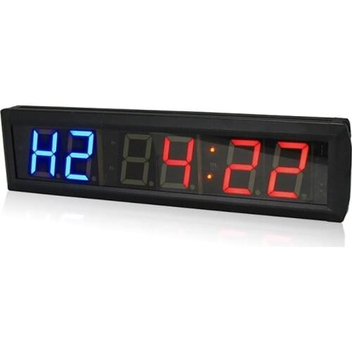 2.3" gym digital interval timer crossfit clock electronic gym wall fitness wall clock with stopwatch