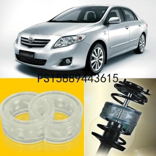 2pcs Power Front /Rear Shock Suspension Cushion Buffer Spring Bumper For Toyota Corolla EX