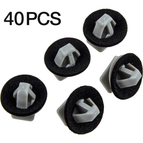 40Pcs Car KD5351SJ3A Plastic Front Door Side Lower Molding Panel Trim Clips Fasteners Fit For Mazda CX-5 2013 2014 2015 2016