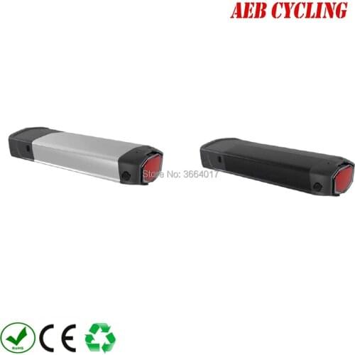 Free shipping 250W-1000W Ebike Li-ion 18650 battery pack 48V 14Ah RB-1 rear rack e-bicycle battery pack for cargo bike