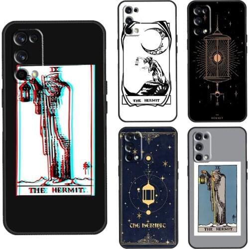 The Hermit Tarot Card Case For Realme C3 C11 C15 GT Neo Q3 6 7 8 Pro Cover For OnePlus 8 Pro 8T Nord 9 Pro Shell