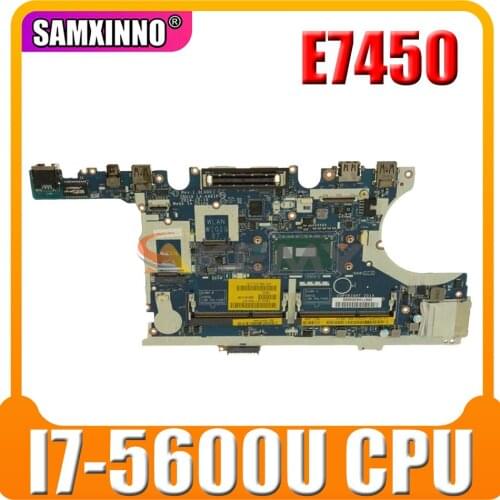 CN-0Y15C1 0Y15C1 FOR Dell Latitude E7450 Laptop Motherboard ZBU10 LA-A961P I7-5600U mainboard original 100% Tested work