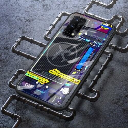 Travel fashion new tempered glass case for Realme C12 C15 7 Q2 X7 pro F17 A73 4g F17 pro A93 7i C17 Reno 4F 4 lite phone cover