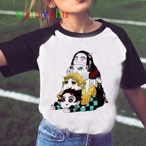 Kimetsu No Yaiba Funny Cartoon T Shirt Men Unisex Demon Slayer Harajuku T-shirt Demon Blame Anime Tshirt Graphic Top Tees Male