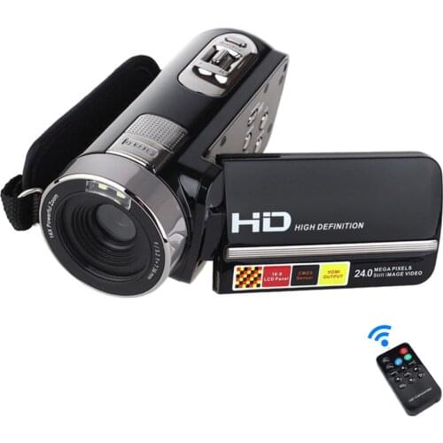 Hd Video Camera Digital Camcorder Full HD 1080P 24MP Video DV DVR 3"TFT LCD 16X Digital ZOOM Support Night Shot Remote Control