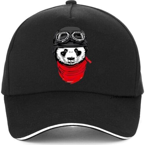 Fashion Animal Panda Baseball Cap Men Women Adjustable Hip Hop Hat Male Female Cute Panda Snapback hat bone