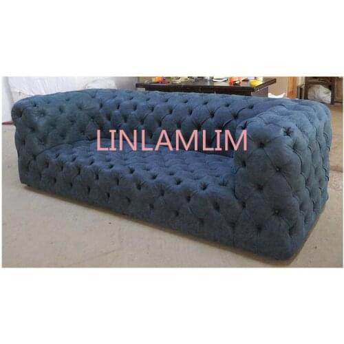 Living Room Sofa set chesterfield sofa real genuine cow leather sectional sofas neoclassical muebles de sala moveis para casa