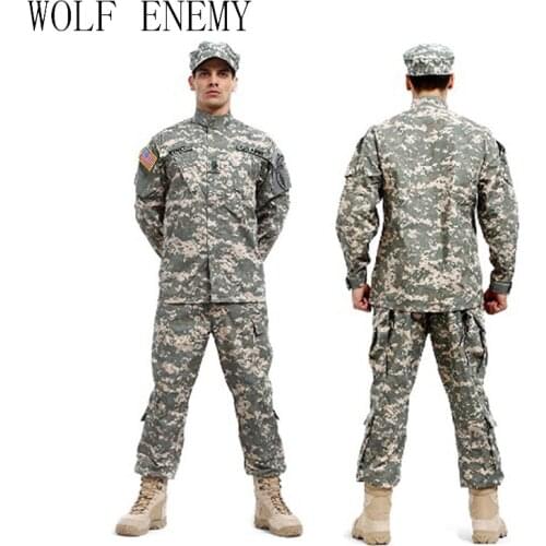 New US Army Navy BDU CP Multicam Camouflage Suit Military Uniform Tactical Combat Airsoft Farda Only Jacket & Pants