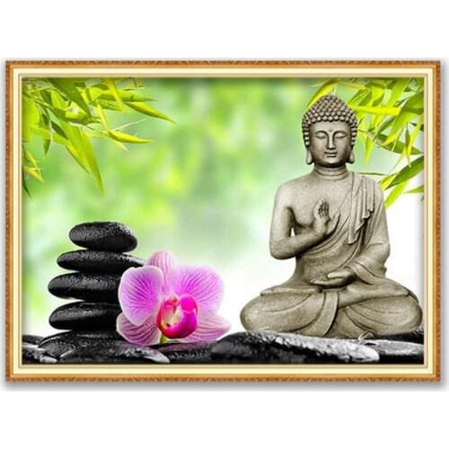 Region Zen DIY 11CT Embroidery Cross Stitch Kits Needlework Craft Set Printed Canvas Cotton Home Decoration Sell Dropshipping