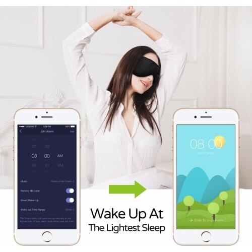 Sleepace Sleep Headphones,Comfortable Washable Eye Mask with Sound blocking/ Noise Cancelling Earphone Smart App remote control