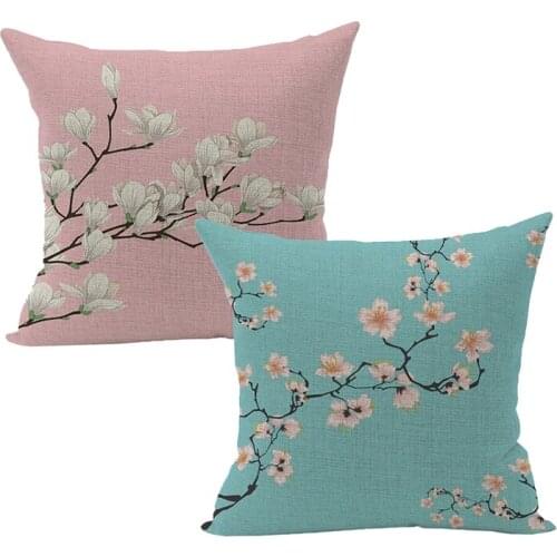 New New Pillow Cover Holiday Atmosphere Vintage Retro Flax Waist Throw Pillow Case Cushion Cover Home Sofa Decor 2Pcs